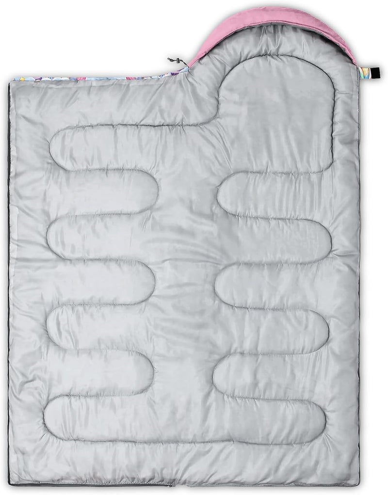 HOSIMA Dear Hunting Pattern Cold Weather Sleeping Bags for Kids Adults,Black Light Weight Waterproof Sleeping Bags for Outdoors Hiking. - Image 2